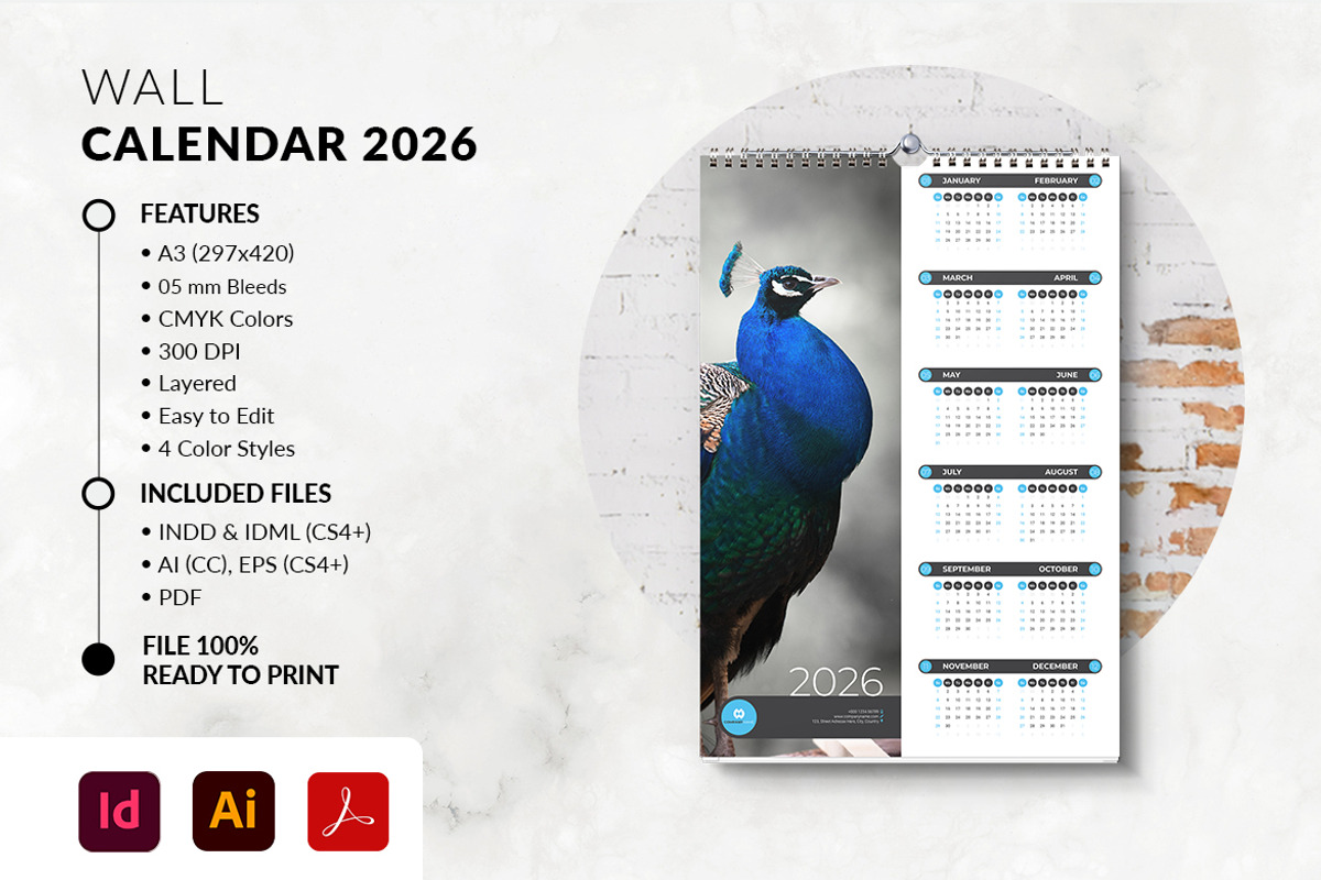 Excellent Wall Calendar 2026