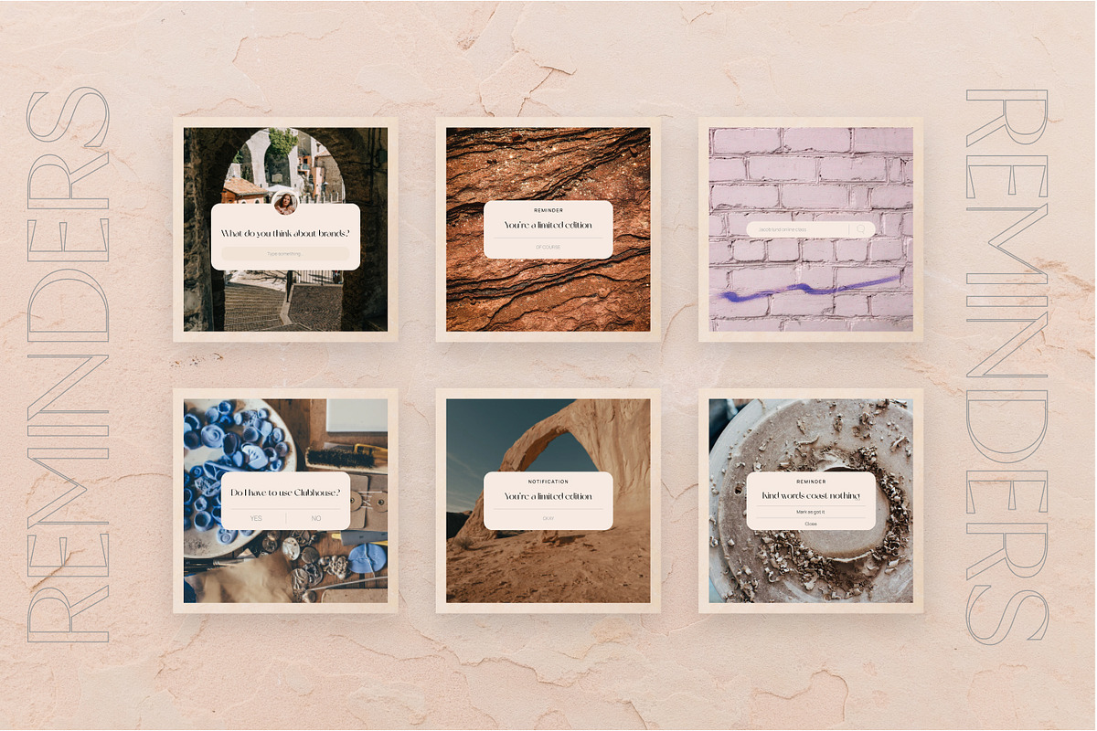 Instagram for coach set CANVA PS, a Social Media Template by Craft_Monkey