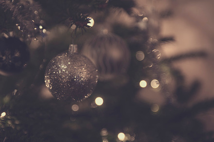 Christmas tree stock photo containing white and yellow, a Holiday Photo by Patricia Hofmeester