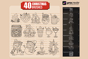 Christmas brushes for Procreate, a Brush Add-On by PDknyStudio (Thumbnail 4 of 5)