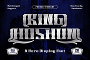 KING HOSHUN | Display Hero Font, a Serif Font by twinstd (Thumbnail 1 of 13)
