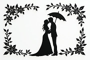 Romantic Couple Holding Umbrella, an Illustration by Amazin_art (Thumbnail 21 of 21)