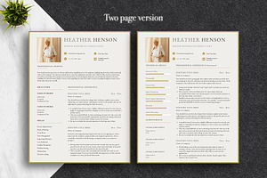 Clean Modern Resume Template Canva