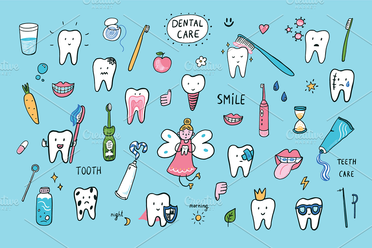 Tooth Care, a Healthcare Illustration by GooseFrol (Photo 1 of 7)