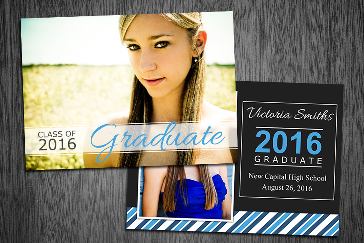 Graduation Invitation Template 08, an Invitation Template by Supremer Studio (Photo 2 of 2)