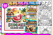 Hello Summer Bold & Easy Coloring, a Seasonal Illustration by Design Home (Thumbnail 1 of 5)