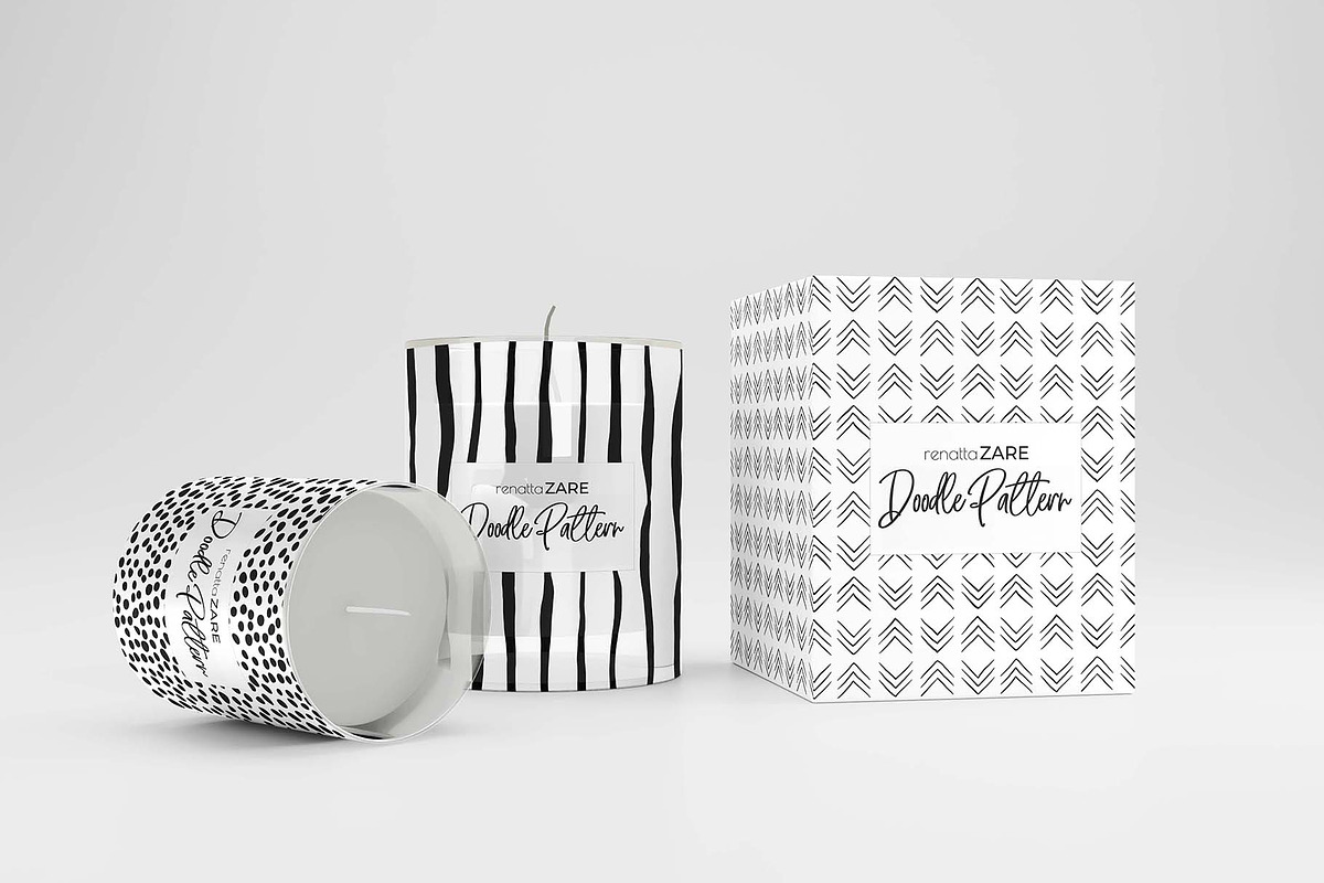 Hand Drawn Doodle Pattern Set, a Pattern Graphic by RenattaZare (Photo 7 of 8)