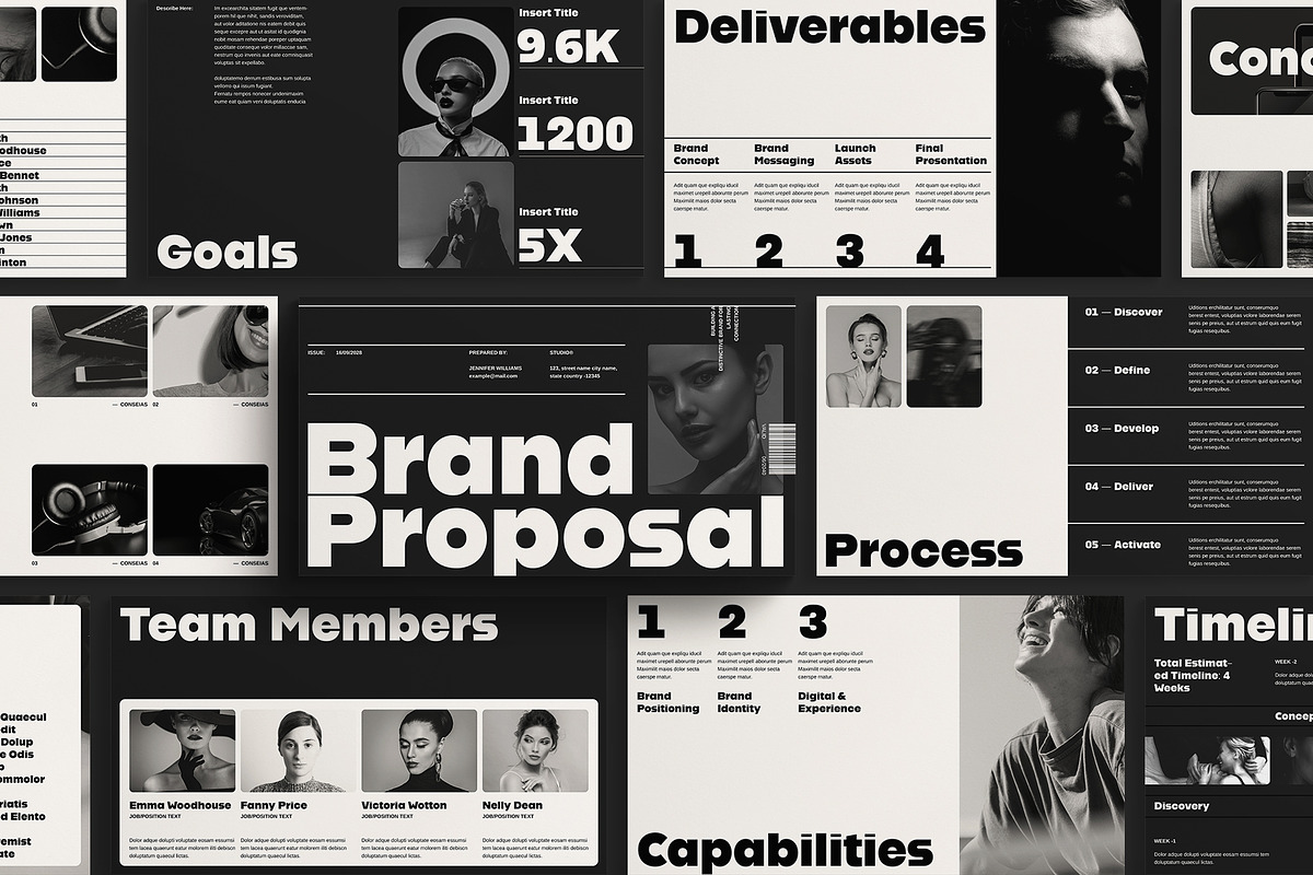 Brand Proposal Presentation Template, a Presentation Template by E-Type (Photo 6 of 6)