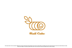 Roll Cake Logo Design Illustration, a Branding & Logo Template by Morvana Crew