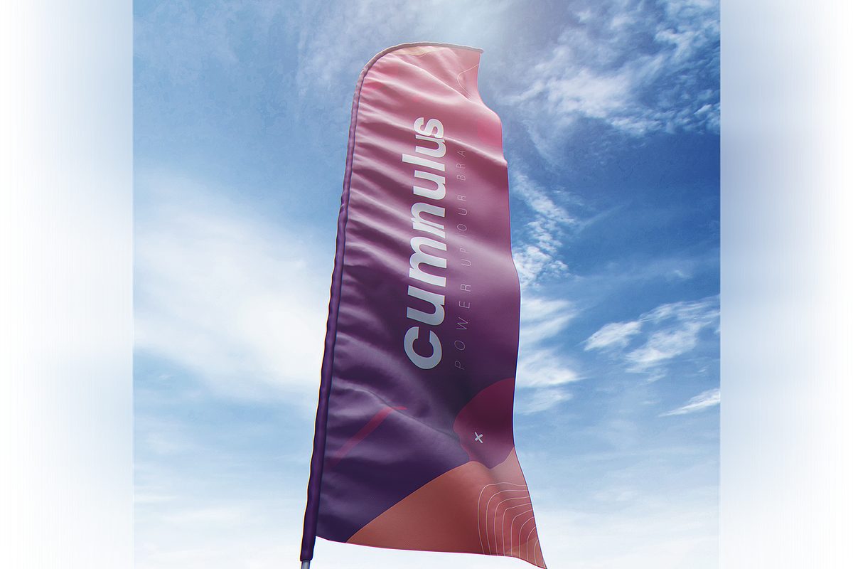 Quill Feather Bow Sail Flag MockUp, an Advertising Mockup by coloformia (Photo 5 of 15)