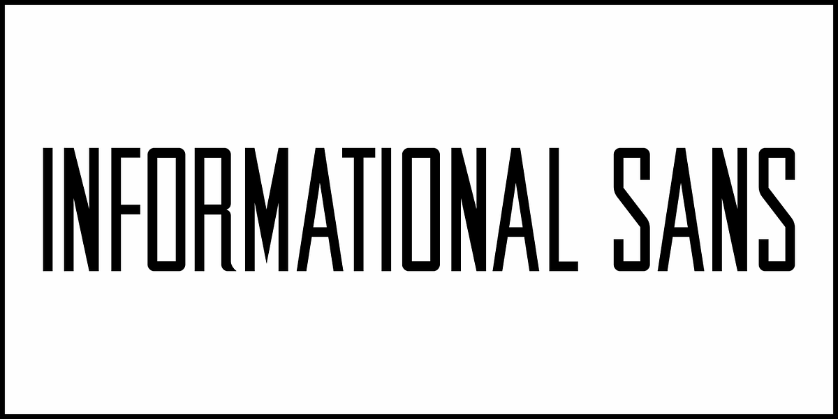 Informational Sans JNL, a Sans Serif Font by Jeff Levine Fonts (Photo 2 of 5)