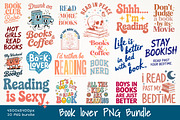 Book Lover PNG Bundle, an Object Graphic by GlitterCraft (Thumbnail 1 of 61)