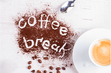 coffee break concept, a Food & Drink Photo by Neirfy