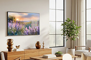 Lavender Field Watercolor Art, a Background Graphic by Floraphoria (Thumbnail 11 of 13)