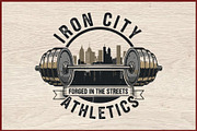 10 Vintage Gym Fitness Logo Badge, a Healthcare Illustration by Artivon (Thumbnail 8 of 11)