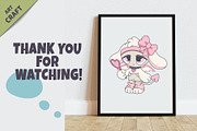 Chibi animals 11. Tshirt, PNG, an Animal Illustration by KENO Mascots (Thumbnail 6 of 6)