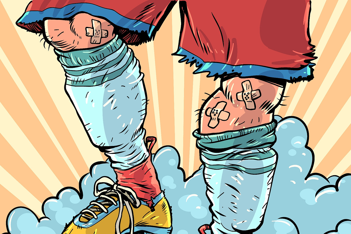 A soccer player's feet hold the ball, a Sport Illustration by rogistok (Photo 3 of 3)