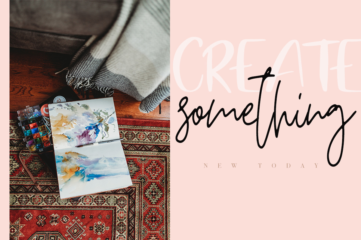 Breathe Slowly / Font Duo / Sale 99% preview 3