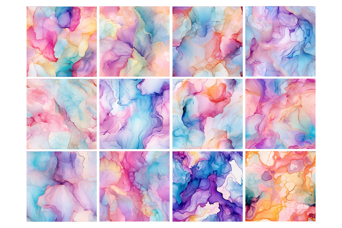 Sweet Alcohol Ink Seamless Pattern, a Pattern Graphic by Forhadx5 (Photo 5 of 7)