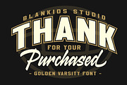 Golden Varsity a College Duo Font, a Slab Serif Font by Blankids Studio (Thumbnail 14 of 14)