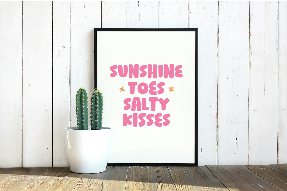 Summer Sunkissed - Cute Mix Font Duo, a Handwritten Font by SaktiAvellin (Photo 4 of 8)