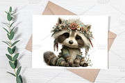 Whimsical Boho Baby Animals Clipart, an Illustration by Canvas Craft (Thumbnail 5 of 7)