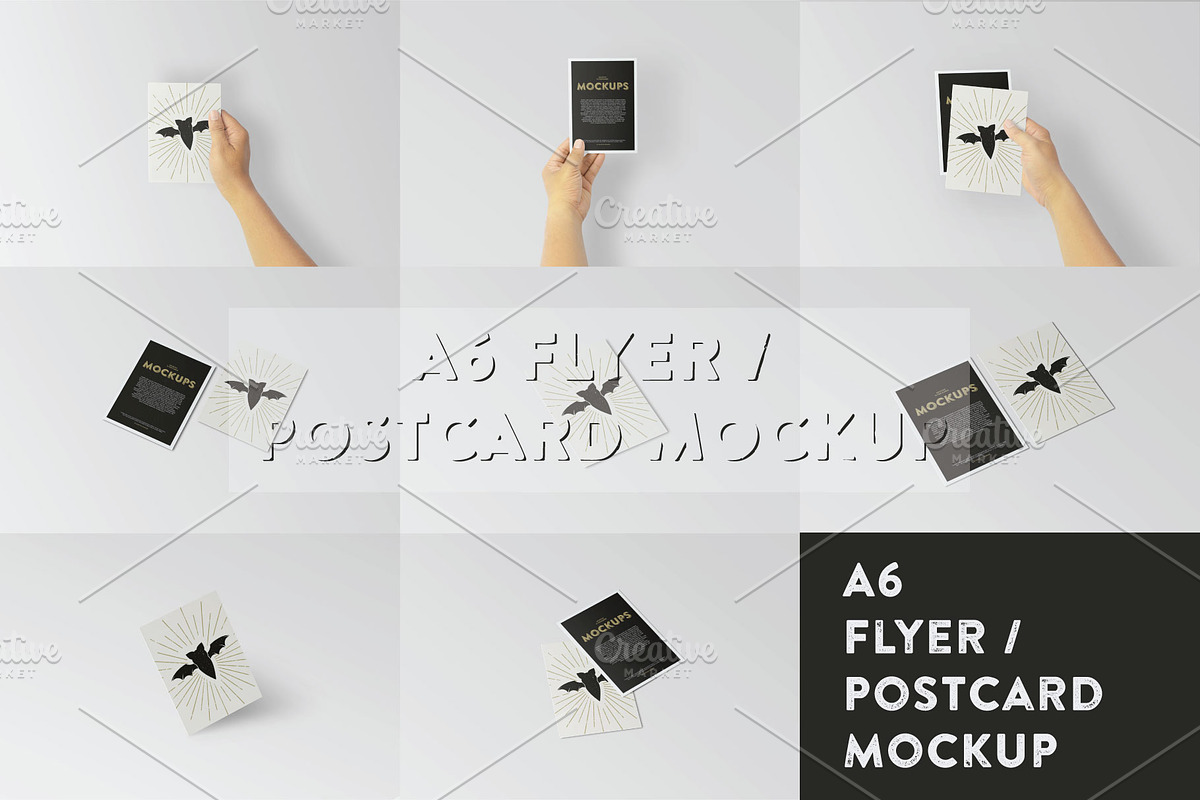 A6 Flyer / Postcard Mock-Up, a Print Template by Mockstore (Photo 11 of 11)