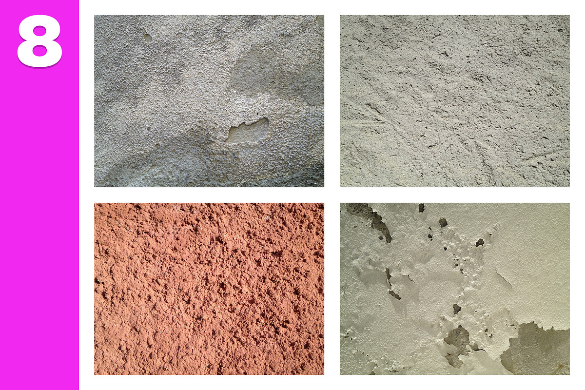 8 Concrete Textures preview 3