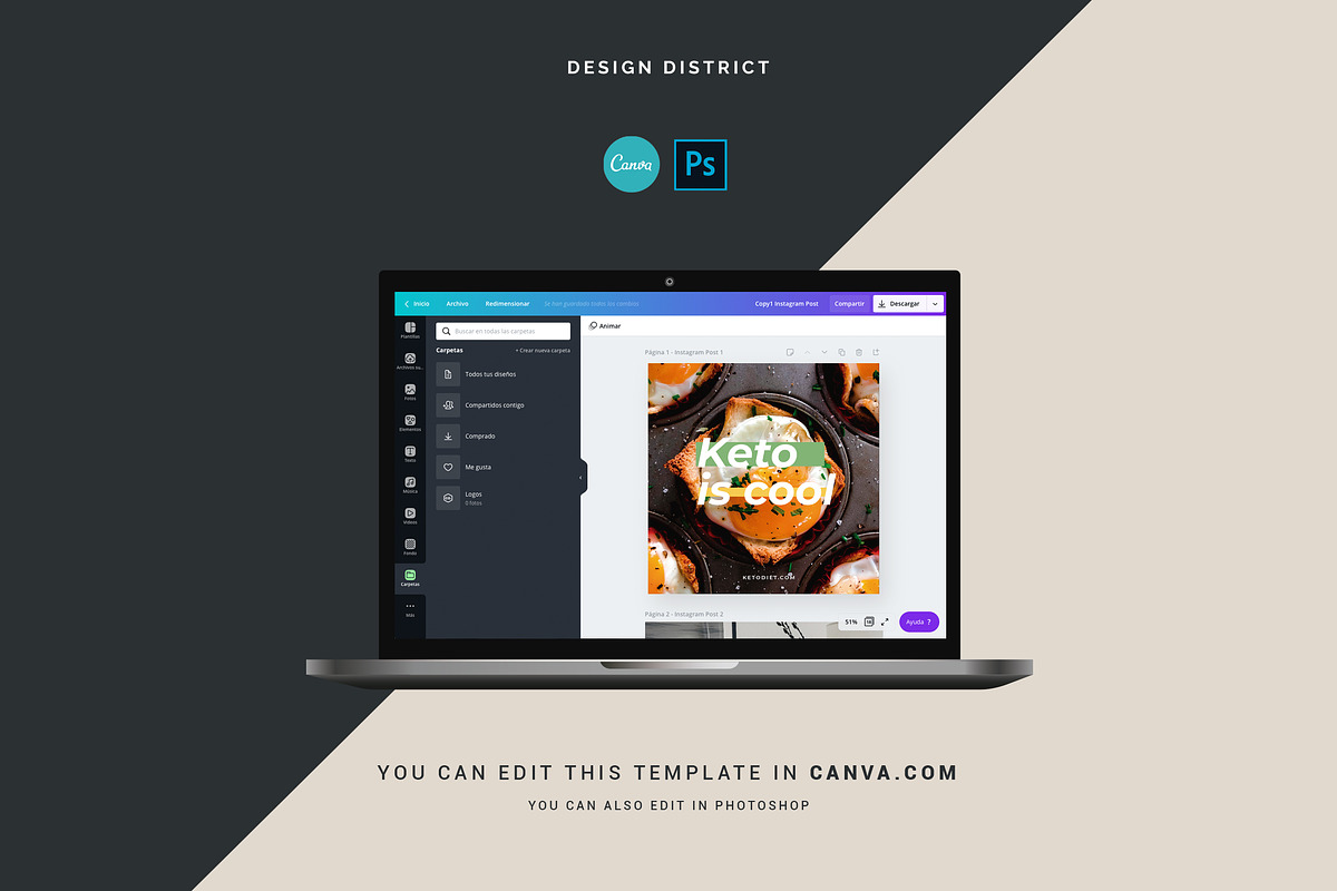Fitness Instagram Creator, a Social Media Template by Design District (Photo 9 of 21)