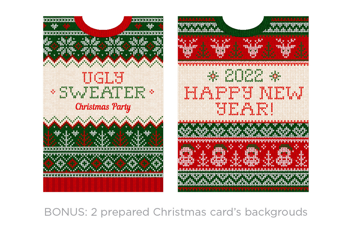 Knitted Christmas Font, a Serif Font by VasilkovS (Photo 4 of 6)