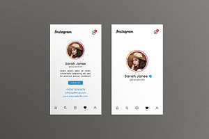 Instagram Profile Business Card