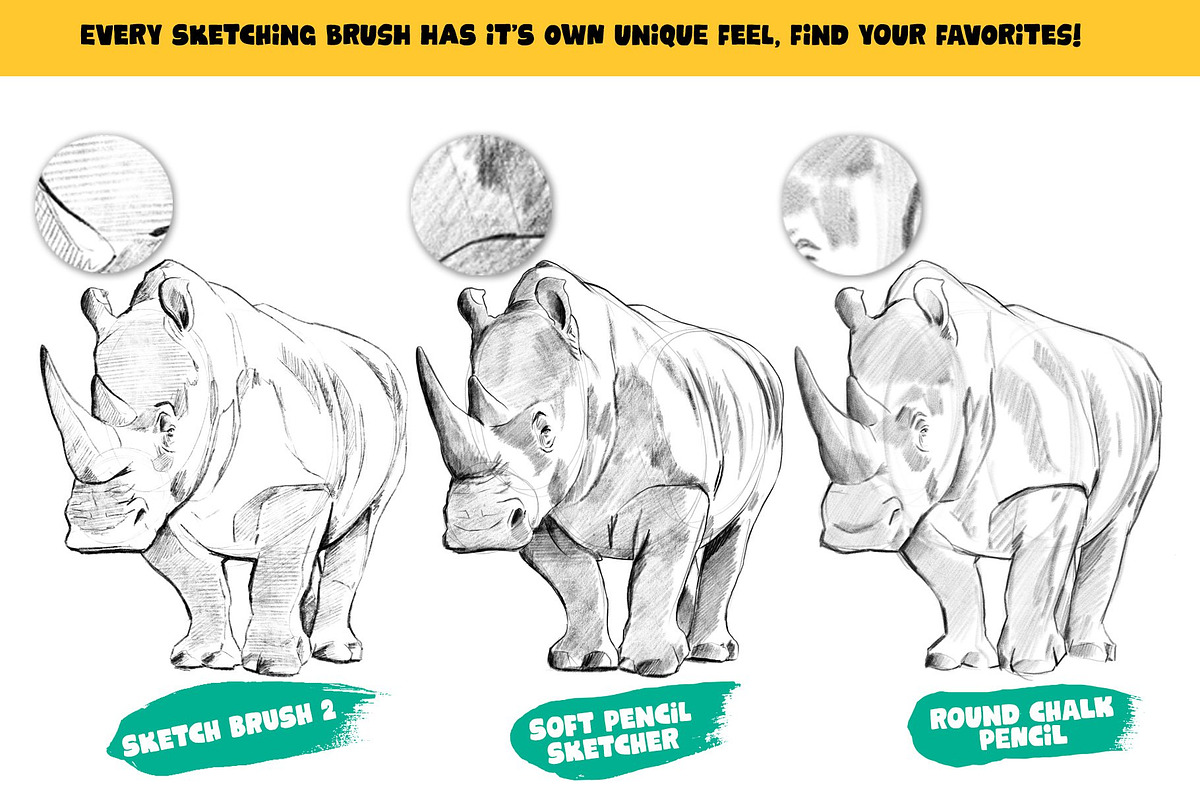Ebook & Sketching Procreate Brushes, a Brush Add-On by ArtwithFlo (Photo 9 of 11)