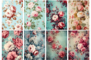 300 Vintage Floral Designs, a Texture Illustration by Gonez Studio (Thumbnail 2 of 7)