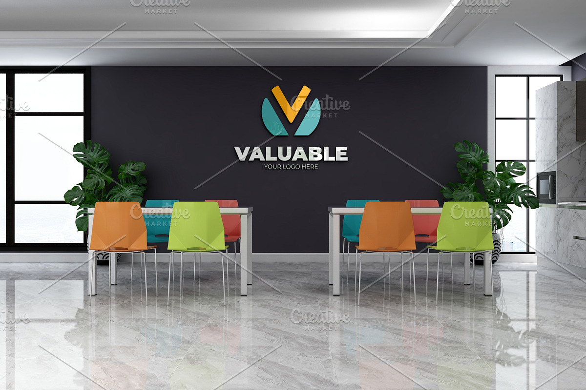 PSD Office Room Company Logo Mockup, a Product Mockup by Ayy (Photo 19 of 23)