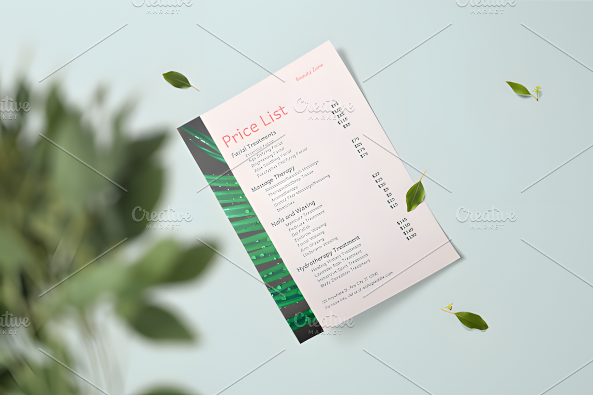 Editable Price List Templates, a Social Media Template by Ink Gallery (Photo 4 of 7)