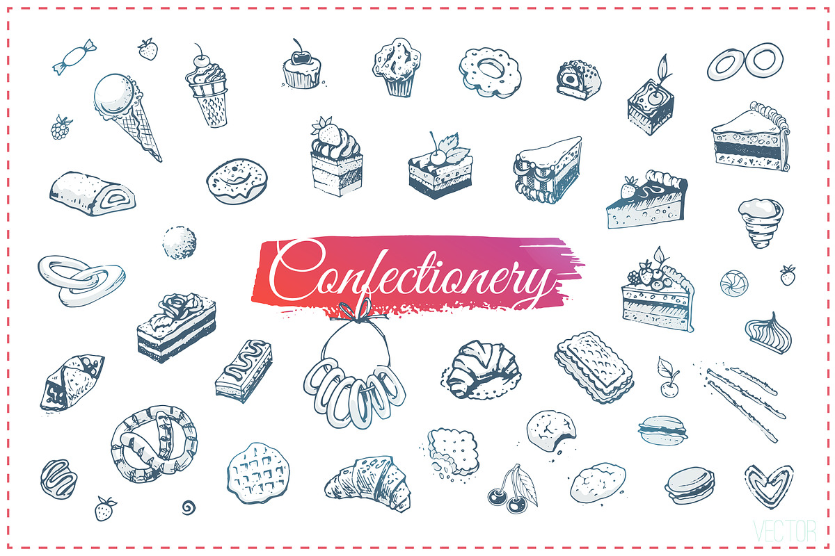 Hand-drawn Cooking and Food Icons, a Decorative Illustration by Margo Miller (Photo 29 of 48)