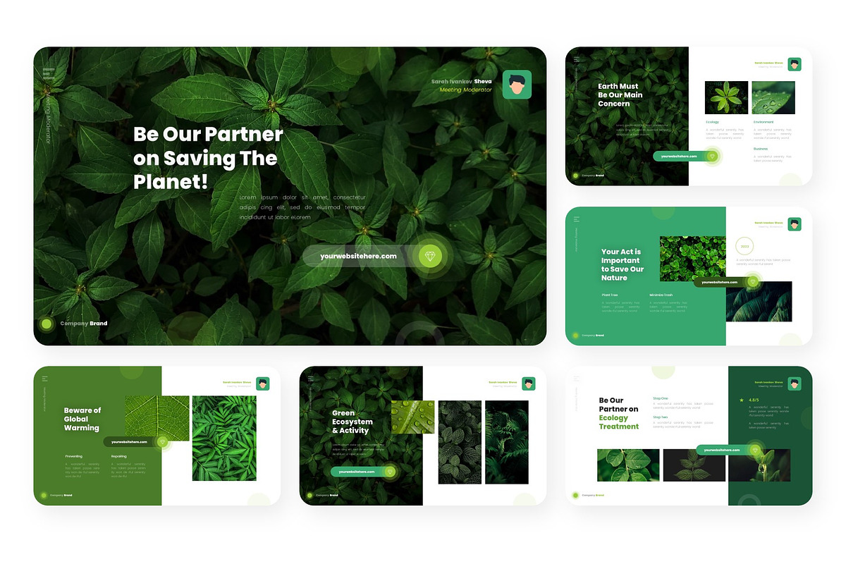Green Leaf Ecology Presentation, a Presentation Template by NecrolitSlide (Photo 2 of 8)