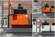 Street Poster Mockup, an Advertising Mockup by Unerispace (Thumbnail 1 of 4)