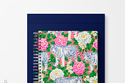 Seamless Colourful Tiger Patterns, a Pattern Graphic by The Preppy Artist (Thumbnail 2 of 11)