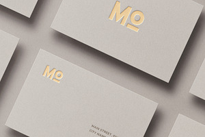 Business Card Mockup Template Logo