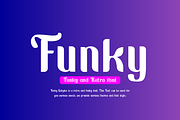 Funky Gobgles - Retro Font, a Sans Serif Font by Iqsiart Studio (Thumbnail 2 of 6)