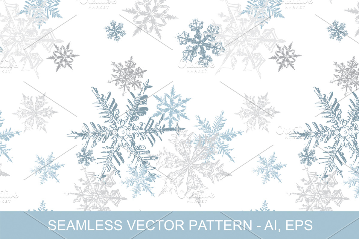 Vintage Snowflakes Vector Clipart, a Graphic by Galina Ivanova (Photo 4 of 5)