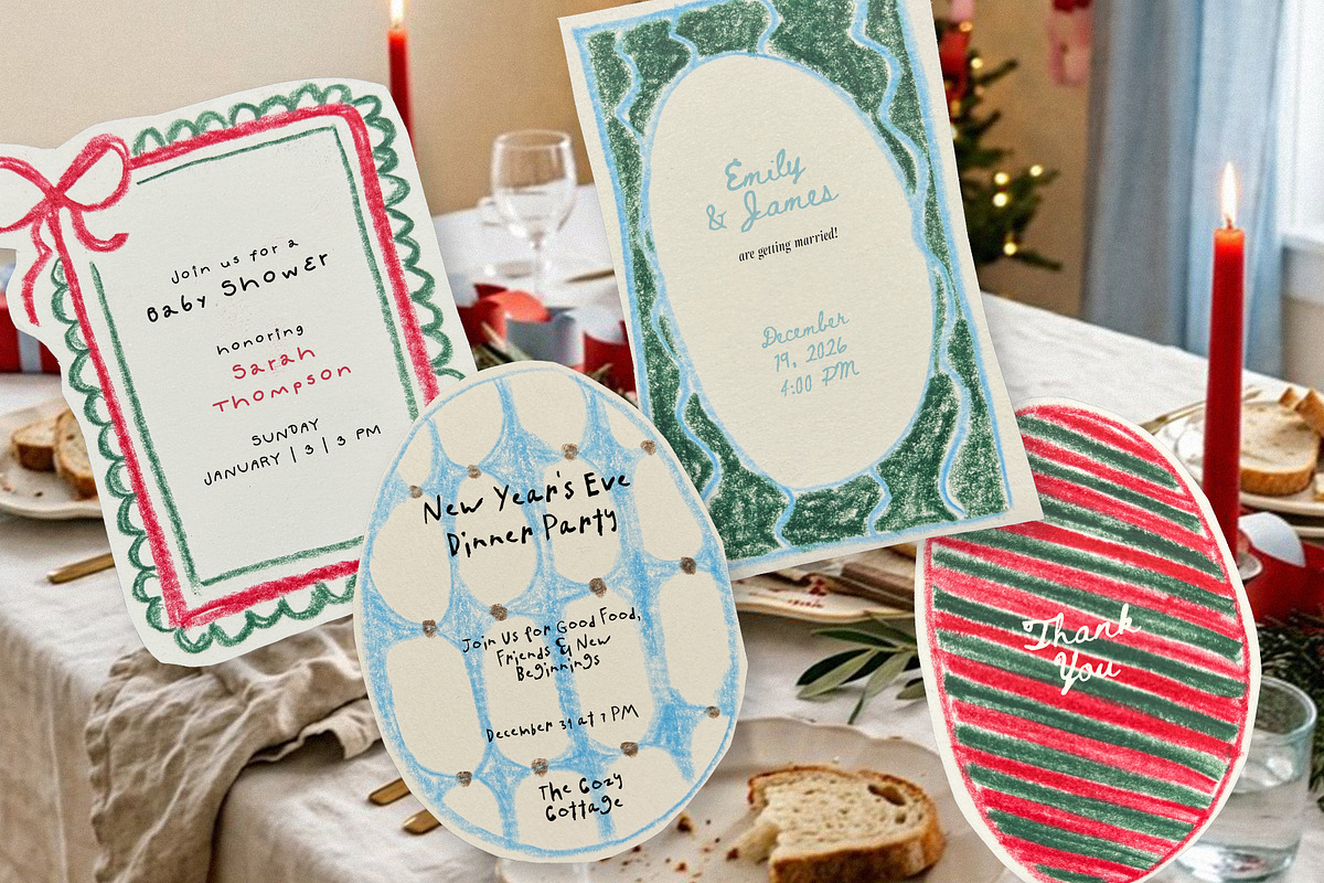 Paper Cut Christmas Frames & Cards, an Object Graphic by divanovskaya_nv (Photo 3 of 18)