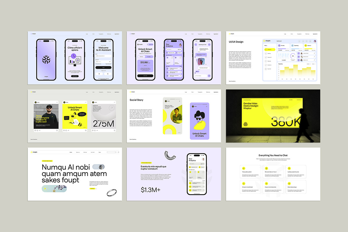 Utopia V4- Brand Guidelines Template, a Branding & Logo Template by graphypix (Photo 12 of 14)