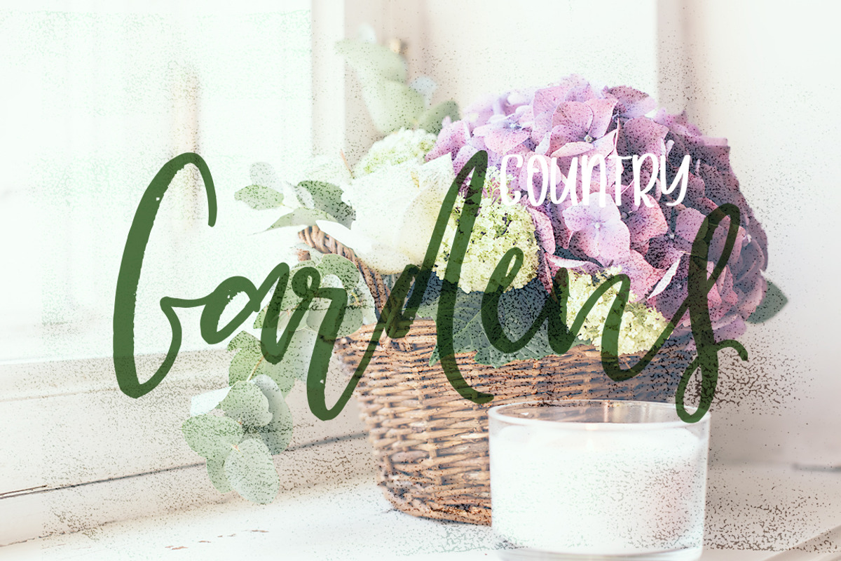 Cottage Gardens Script Font Duo, a Script Font by Creativeqube Design (Photo 17 of 20)