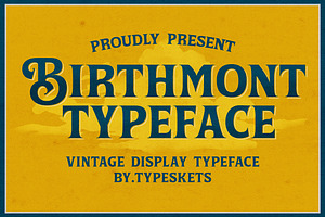 Birthmont Vintage Typeface