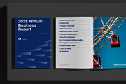 Blue Simple Business Report, a Brochure Template by Neermana (Thumbnail 2 of 12)