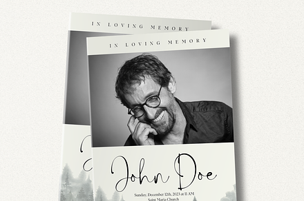 Funeral Program Template Set I Canva