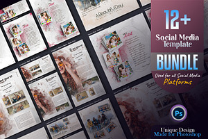 Photo Effect Social Media Post Set, a Social Media Template by Creative_View