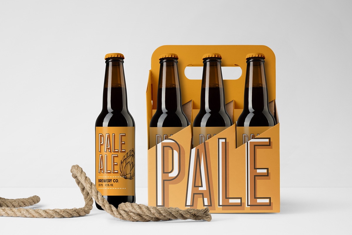 Beer Hand Drawn Illustrations, a Food Illustration by BarcelonaShop (Photo 2 of 4)
